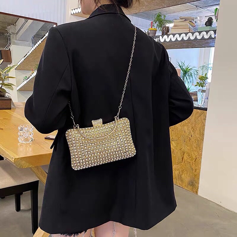 Bóp Đầm Đeo Vai Kết Hạt Thủ Công Hàng Cao Cấp Có Quai Siêu Khuyến Mãi KH-08
