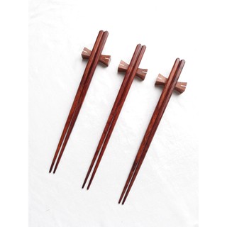 Đũa gỗ trắc trơn đẹp cao cấp (Bộ 5 đôi)
