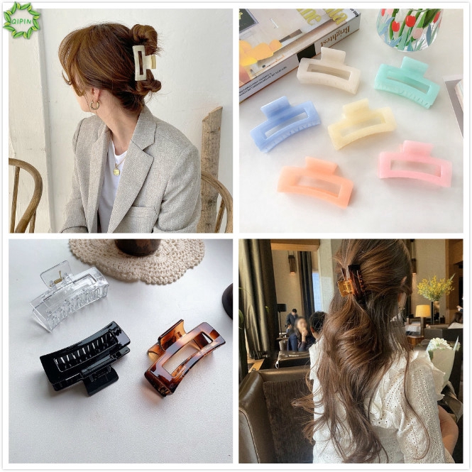 Kẹp Tóc Nữ Màu Kẹo Ngọt Đơn Giản Phong Cách Hàn Quốc