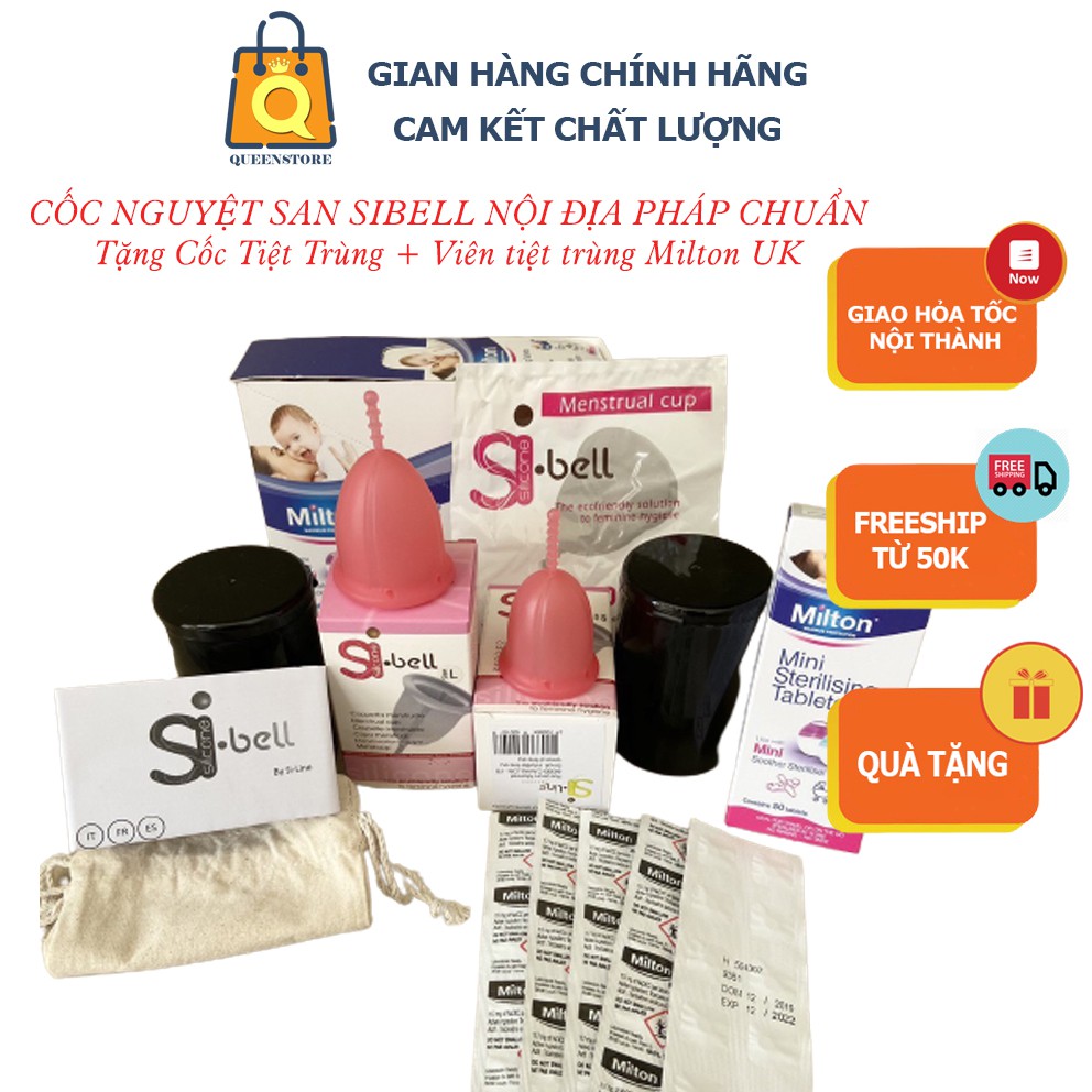 [Hàng Pháp Xịn] Cốc Nguyệt San Sibell Nội Địa Pháp Chuẩn Xịn Check Code Được Yêu Thích Phù Hợp Phụ Nữ VN - QueenStore