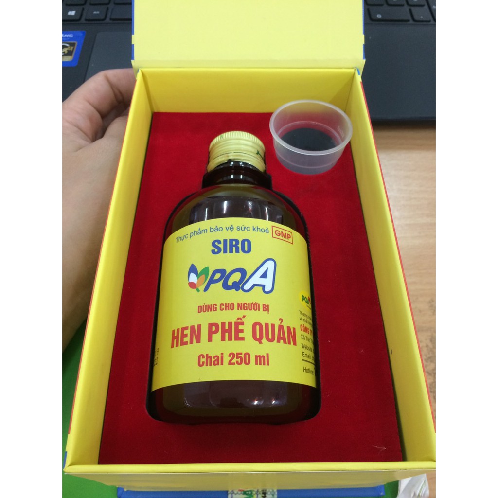 Siro Hen Phế Quản PQA Thành Phần Từ Thiên Nhiên Hỗ Trợ Bổ Phế, Giảm Ho, Long Đờm Và Khó Thở Hộp 250ml