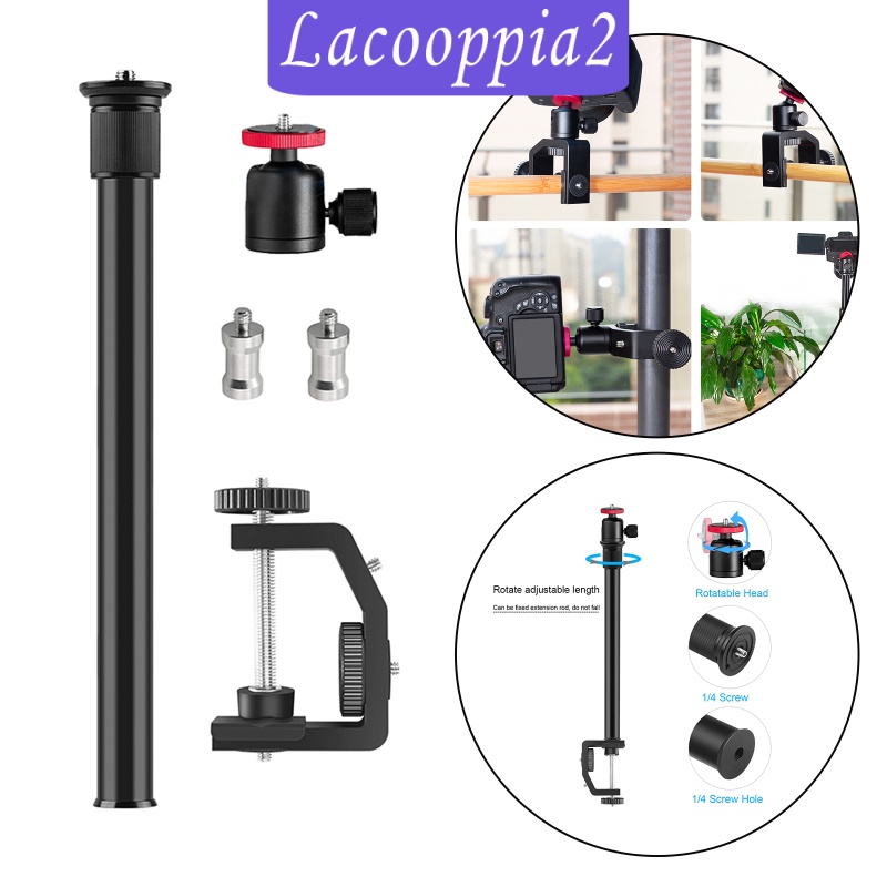 [LACOOPPIA2] Table Desk Camera Clamp Mount w/1/4&quot; Screw for DSLR Camcorder