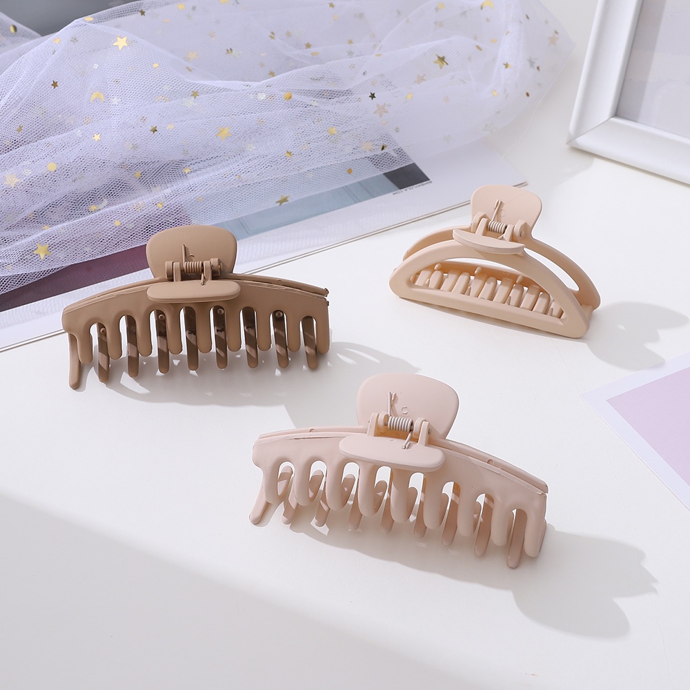 Kẹp Tóc Đuôi Ngựa Màu Trà Sữa/Cà Phê Thanh Lịch Thời Trang Xuân Hè