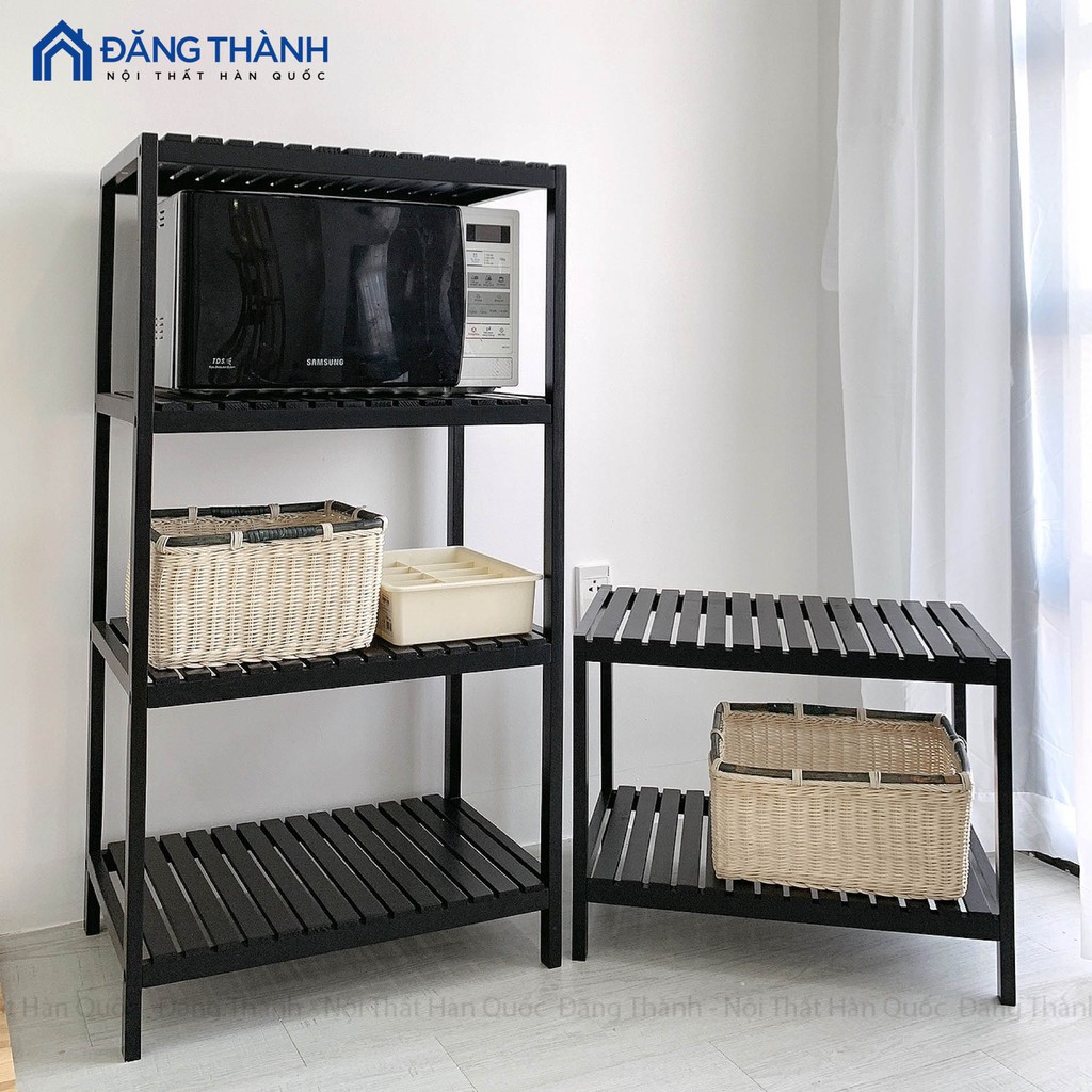 Kệ Lò Vi Sóng Khung Gỗ 2 Tầng OCHU - Oven Shelf 2F - Black