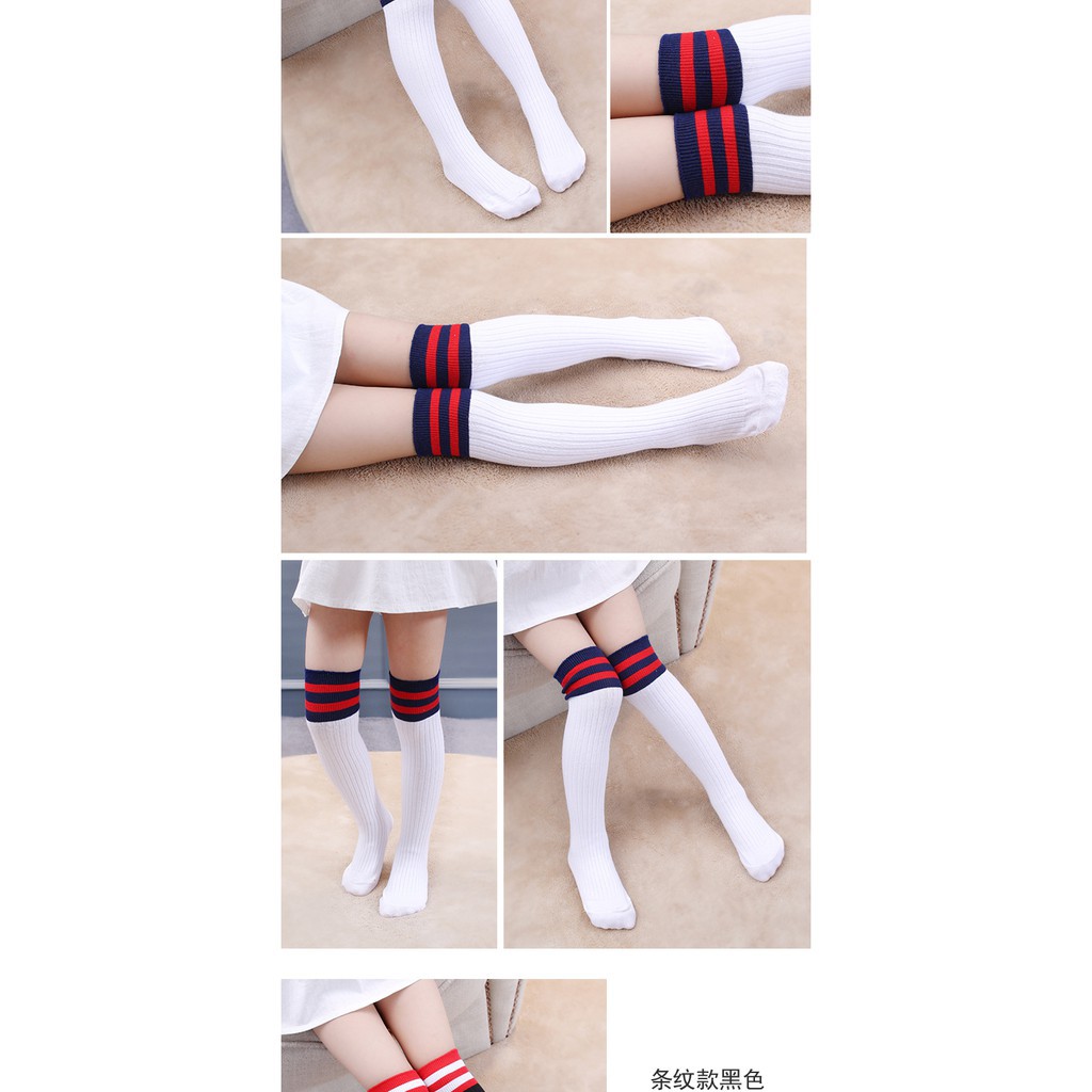 Vớ tất dài cho bé gái đính nơ Nemo phong cách Hàn Quốc