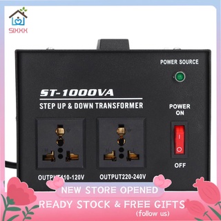 Sixxx 1000w step up buck transformer 220v to 110v voltage converter single phase eu plug adjustable input