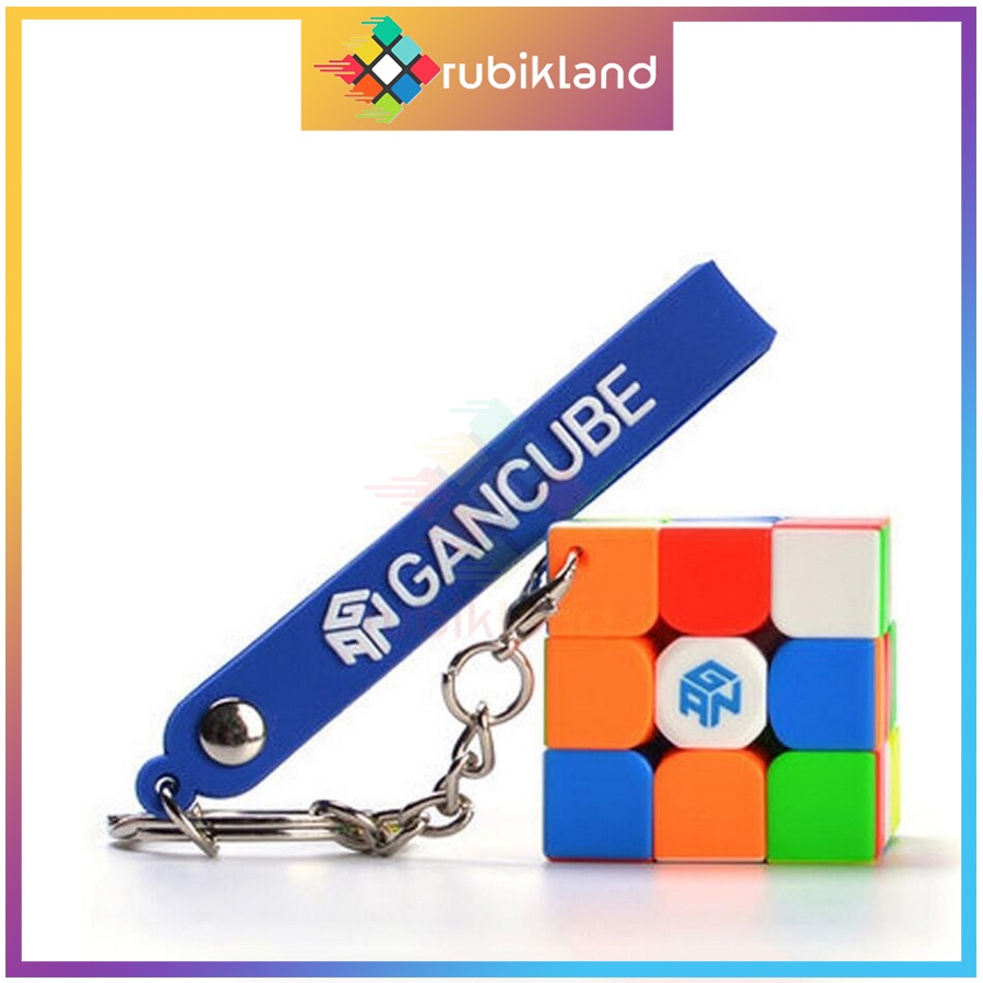 Rubik Gan 330 Rubic Gan330 Stickerless Móc Khóa Rubik 3 Tầng Đồ Chơi Trí Tuệ Trẻ Em