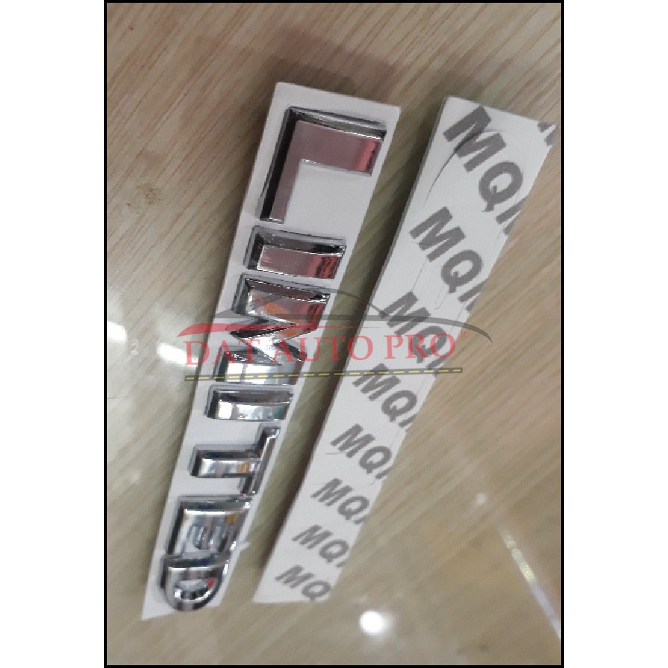 Tem Nổi kim loại 3D LIMITED  sport mạ crom...