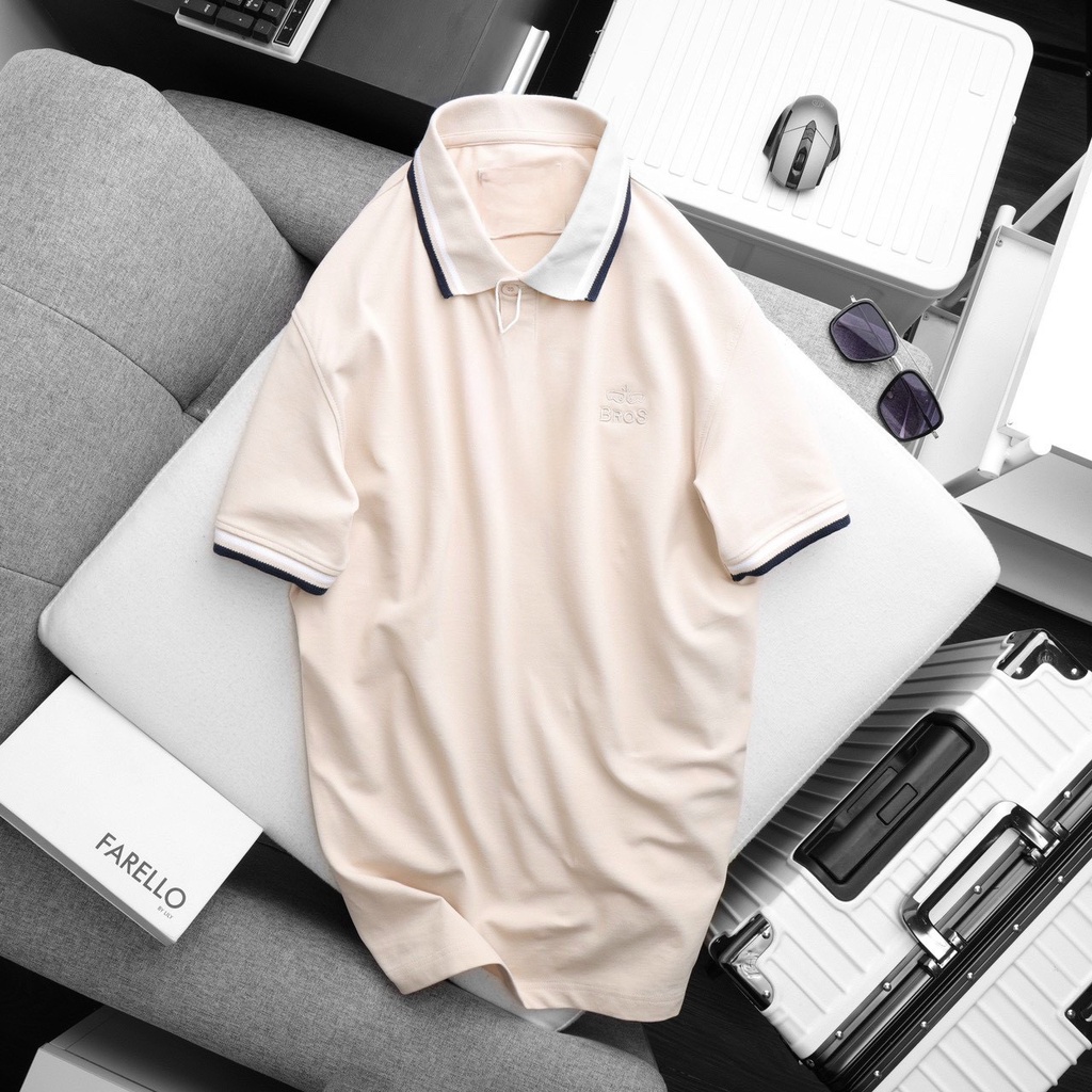 [HCM ] Áo thun Polo Nam cổ bẻ basic vải cá sấu cotton lạnh logo thêu cá tính cổ viền trẻ trung SOZE M ĐẾN 4XL  8