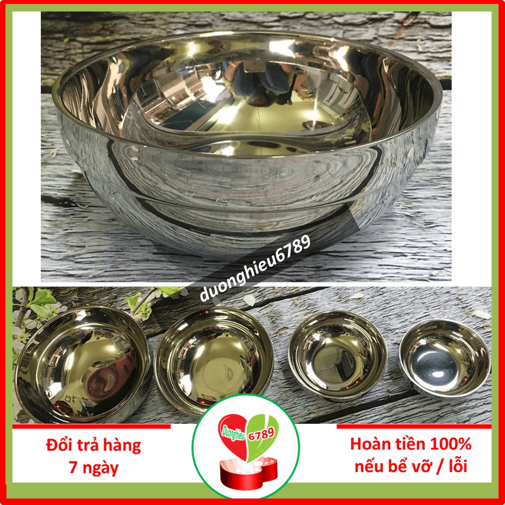 Bát Inox 2 Lớp, Tô Chống Nóng Tiện Dụng Gia Đình, Đồ Dùng Phòng Bếp Đủ Cỡ - Duonghieu6789