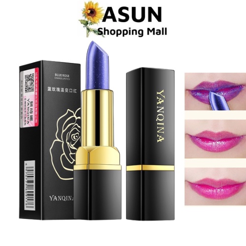 Son Môi Yanqina Đổi Màu Theo Nhiệt Độ Blue Rose 3.2g Lâu Trôi, Lên Màu Tự Nhiên