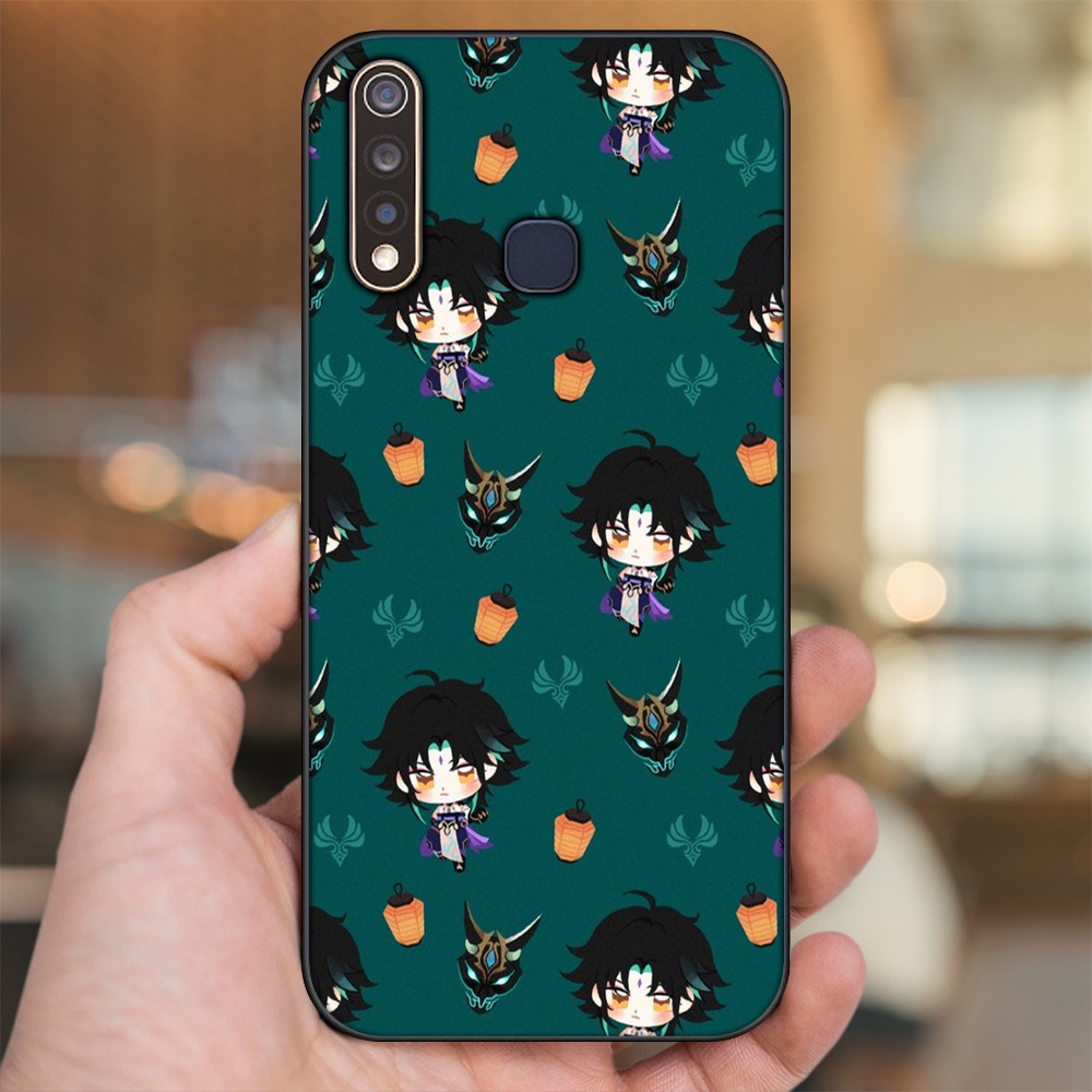 Ốp lưng Vivo Y19 viền đen in hình Xiao Genshin Impact