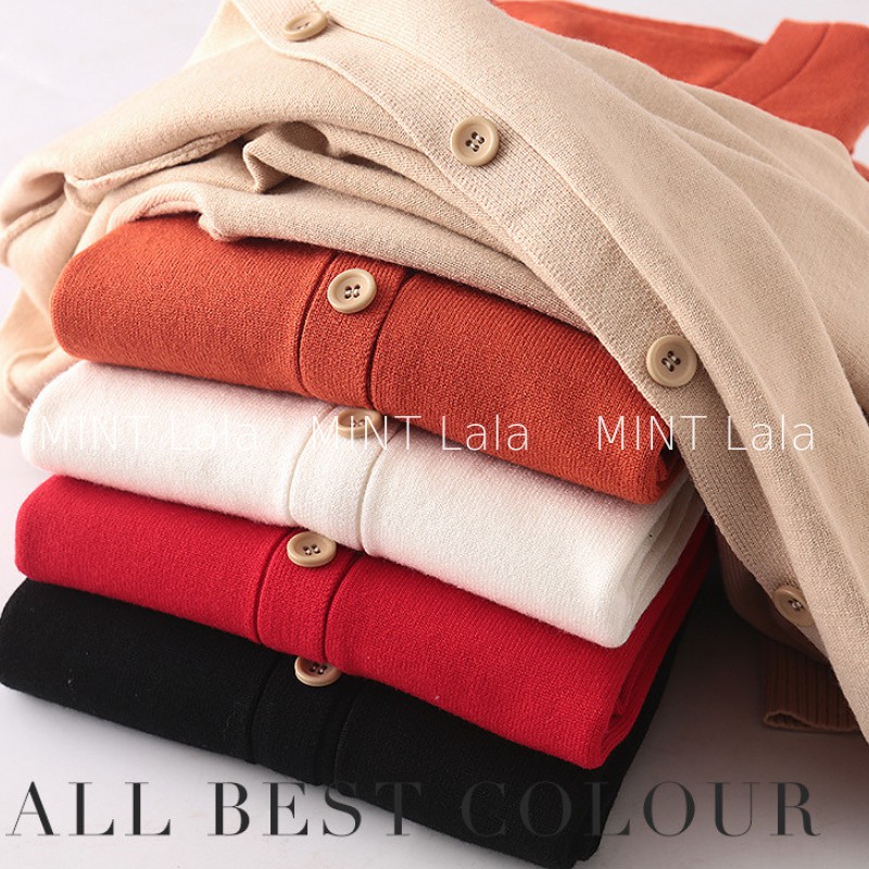 Áo Len Cardigan Dáng Dài Basic Cho Nữ Hàng Đẹp - MINT Lala | BigBuy360 - bigbuy360.vn