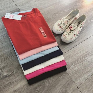 [ Combo 2 Áo ]Áo phông nữ cổ tròn chất cotton đẹp(combo 2 áo)