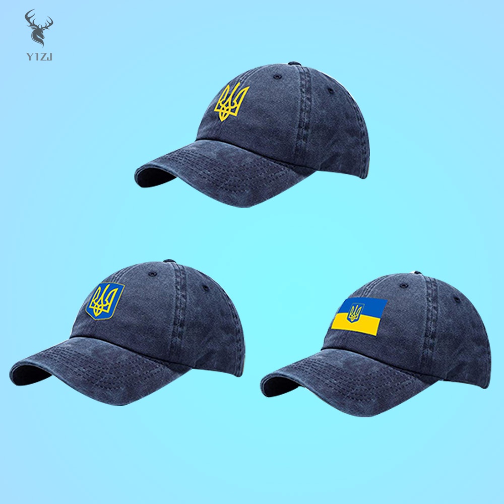 Mũ Lưỡi Trai Denim Phong Cách Ukraine Cổ Điển Với Khóa Kim Loại Điều Chỉnh Được 90s