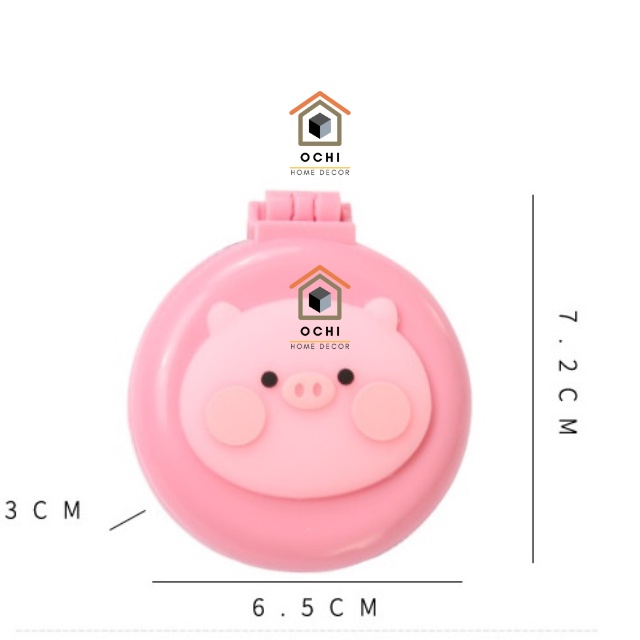 Gương kèm lược, gương lược mini ochihome