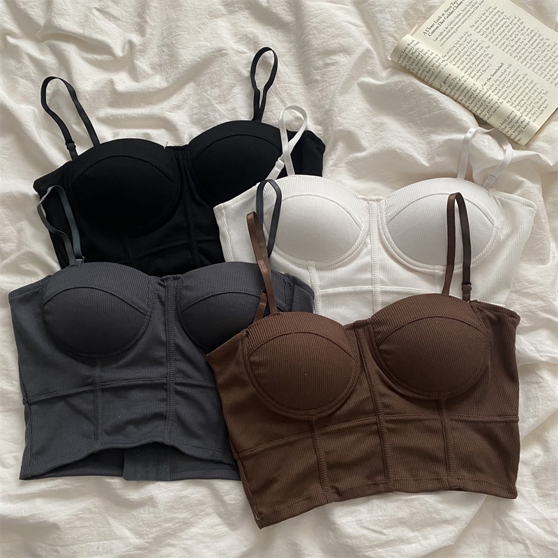 Áo lửng Xiaozhainv không tay 4 màu thời trang quyến rũ cho nữ