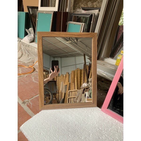 Gương soi mặt treo tường, để bàn giá rẻ Kt (30x42)cm.