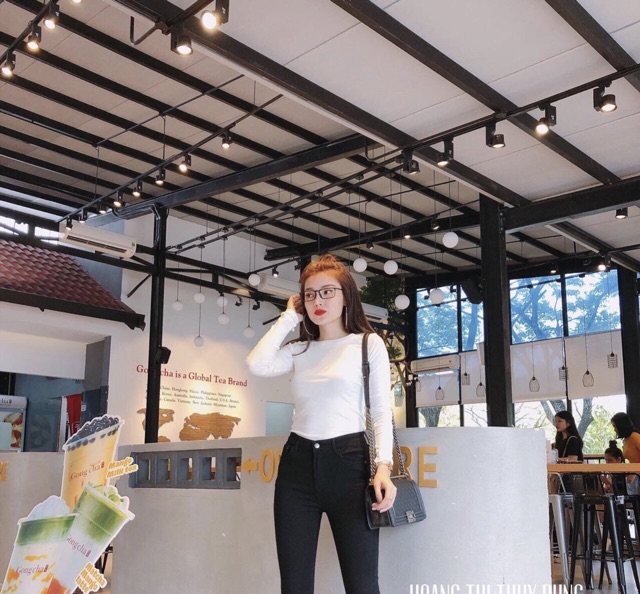 Áo thun body tay dài cổ tròn ( hình thật 100% ) | BigBuy360 - bigbuy360.vn