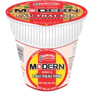 Mì ly MODERN Vị Lẩu Thái Tôm/ Bò Hầm - combo 2 ly 67gr