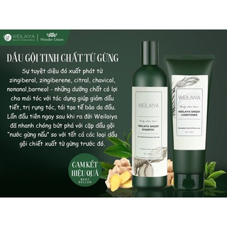 DẦU GỘI  NGĂN RỤNG TÓC , KÍCH THÍCH MỌC TÓC WEILAIYA , GỘI GỪNG , HÀ THỦ Ô , HOÀN TOÀN THIÊN NHIÊN  TINH CHẤT CAO CẤP