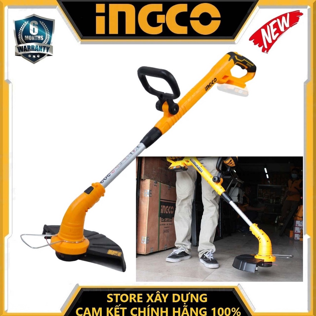 MÁY CẮT CỎ DÙNG PIN 20V 300MM INGCO CGTLI20018- HÀNG CHÍNH HÃNG
