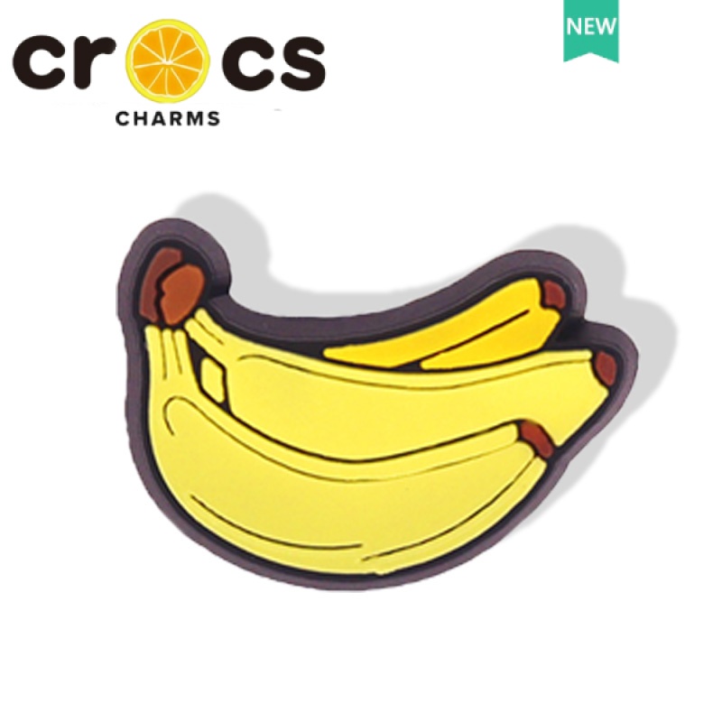 Phụ Kiện Khóa Giày crocs Hình Hoa / Chuối / Đào Thời Trang DIY