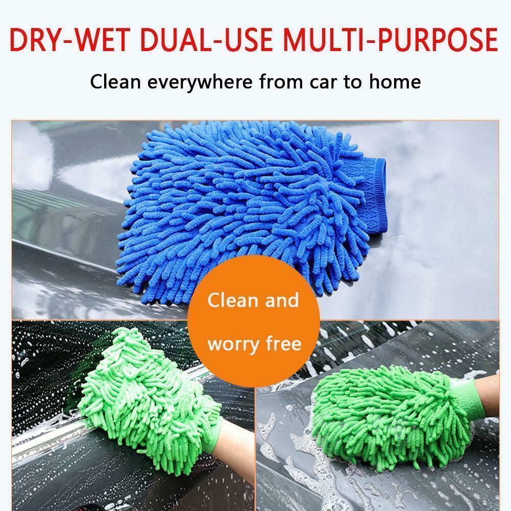 1 Găng Tay Vi Sợi Vệ Sinh Xe Hơi Màu Sắc Ngẫu Nhiên
