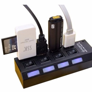 Bộ chia USB HUB 2.0 7 cổng có công tắc on off