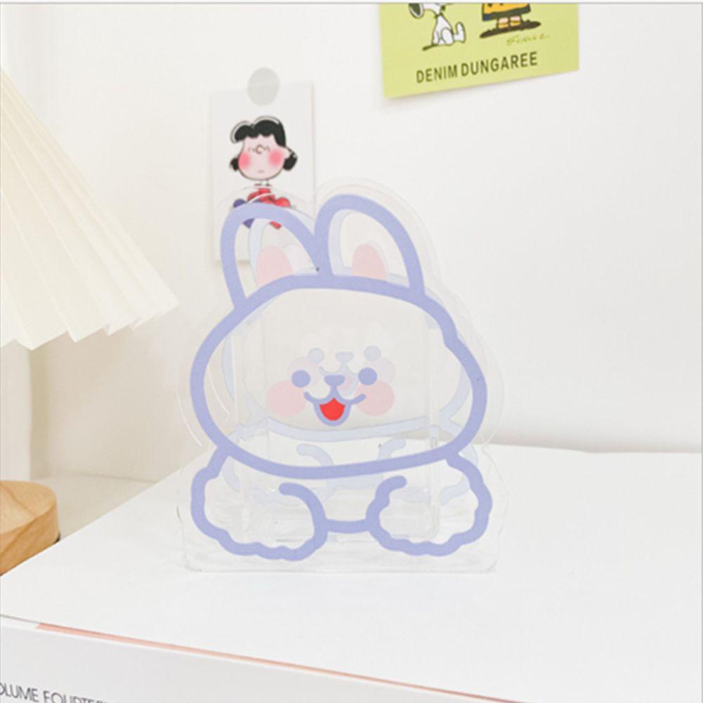 KUNHEV Hộp Đựng Bút Bằng Acrylic Họa Tiết Hoạt Hình Khủng Long Dễ Thương Đa Năng Sắp Xếp