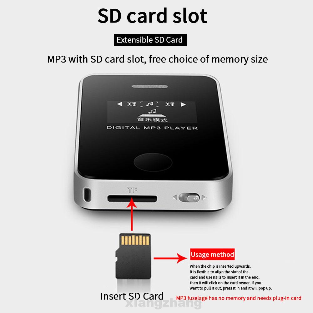 Máy Nghe Nhạc Mp3 Mini Màn Hình Lcd Cổng Usb 16gb