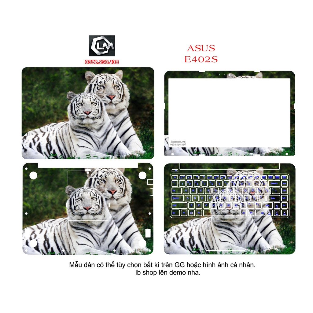 CỨC SỐC Skin DÁN CHO CÁC DÒNG  Asus ExpertBook  , TUF Gaming , Vivobook ,ZENBOOK , ROG theo yêu cầu