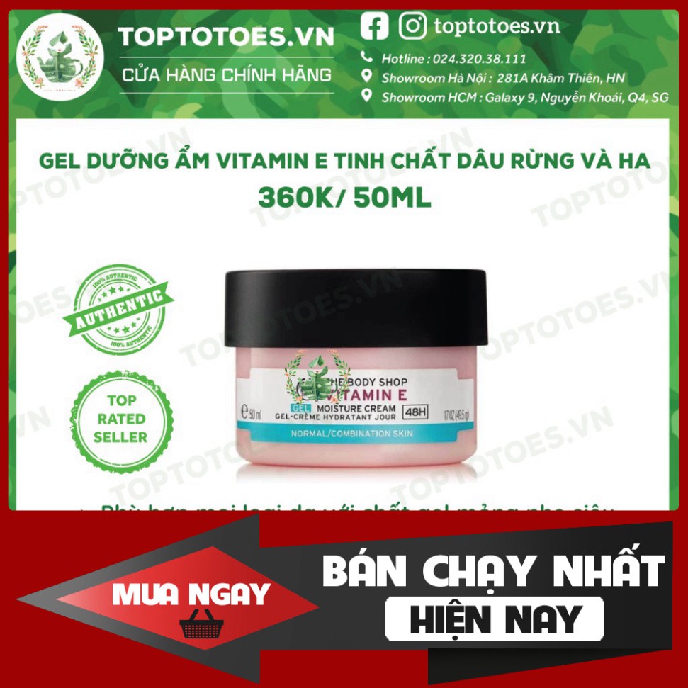 CHỈ HÔM NAY Bộ Vitamin E Lúa Mạch The Body Shop rửa mặt, toner, xịt khoáng, kem dưỡng, mask siêu cấp ẩm và làm sáng da C