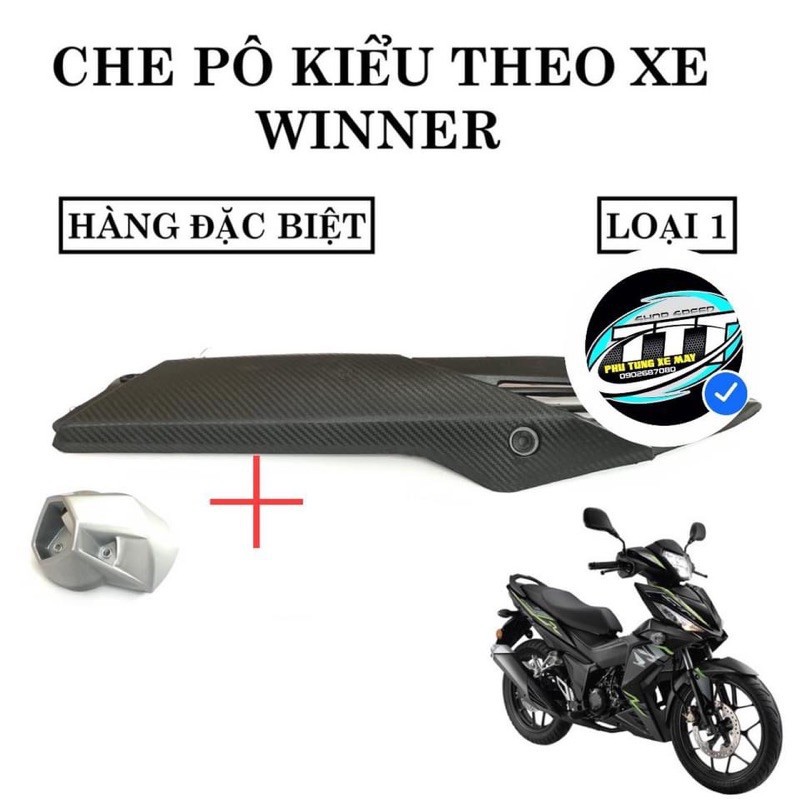 Bass bô ốp pô nhựa mẫu zin winner exciter150 vision 2021 2014 2013 2018  click vario ab110 shvn shmode winner X