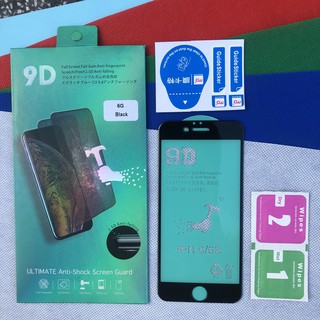 [APPLE IPHONE 6/6s] MIẾNG DÁN CHỐNG SỐC, CHỐNG TRẦY XƯỚC MÀN HÌNH 9D FULL MÀN VIỀN ĐEN / TRẮNG