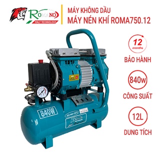 Máy nén khí không dầu Romano ROMA750.12, Bình 12L, Công suất 840W thumbnail