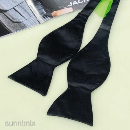 [Sunnimix] Cà vạt nơ nam cổ điển sành điệu cho bộ đồ màu đen