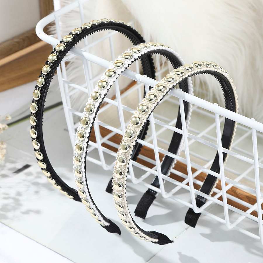 Băng đô bằng kim loại đính đá nhân tạo thời trang Hàn Quốc cho nữ