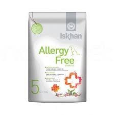 1,2kg thức ăn cho chó iskhan Allergy free dành cho chó đang tăng trưởng ,ngăn ngừa và loại bỏ viêm da dị ứng cho chó cảm