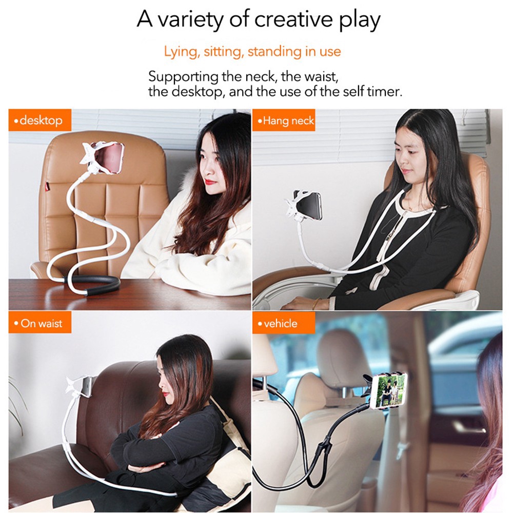 Giá đỡ điện thoại đeo cổ xoay 360 độ tiện dụng | BigBuy360 - bigbuy360.vn