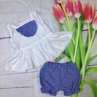 Combo 2 bộ kate lụa cho bé 7-23kg