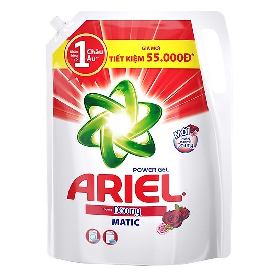 Nước giặt Ariel dạng túi 2,15kg (3 loại)
