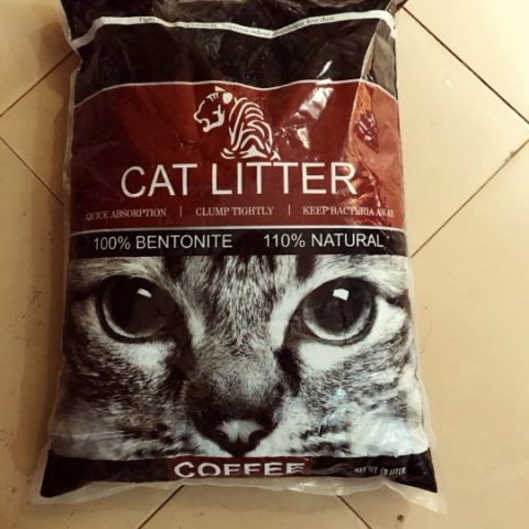 Cát vệ sinh cho mèo Litter Feline hương cà phê 10L