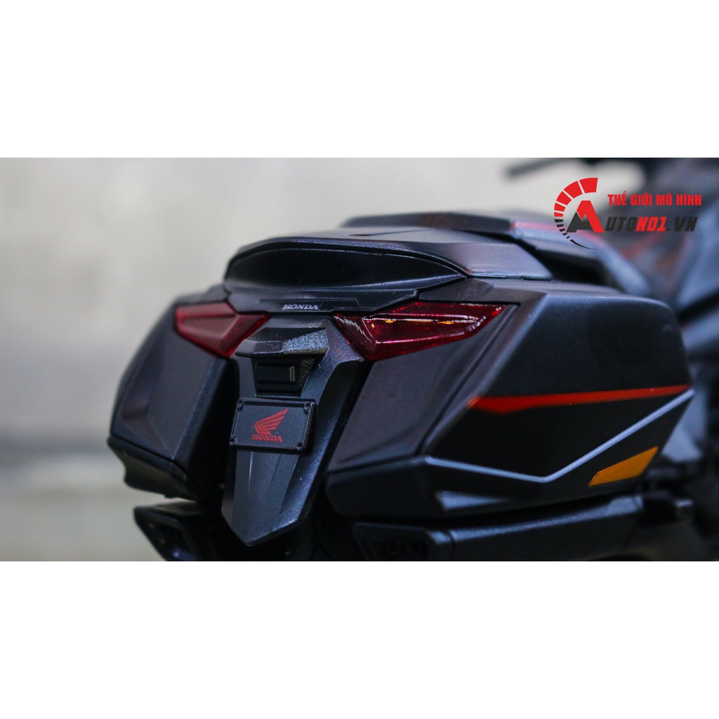 MÔ HÌNH XE HONDA GOLDWING 2020 BLACKRED 1:12 WELLY 7490