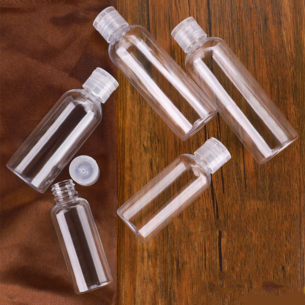 Chai nhựa rỗng trong suốt không độc hại dùng đựng mỹ phẩm khi đi du lịch