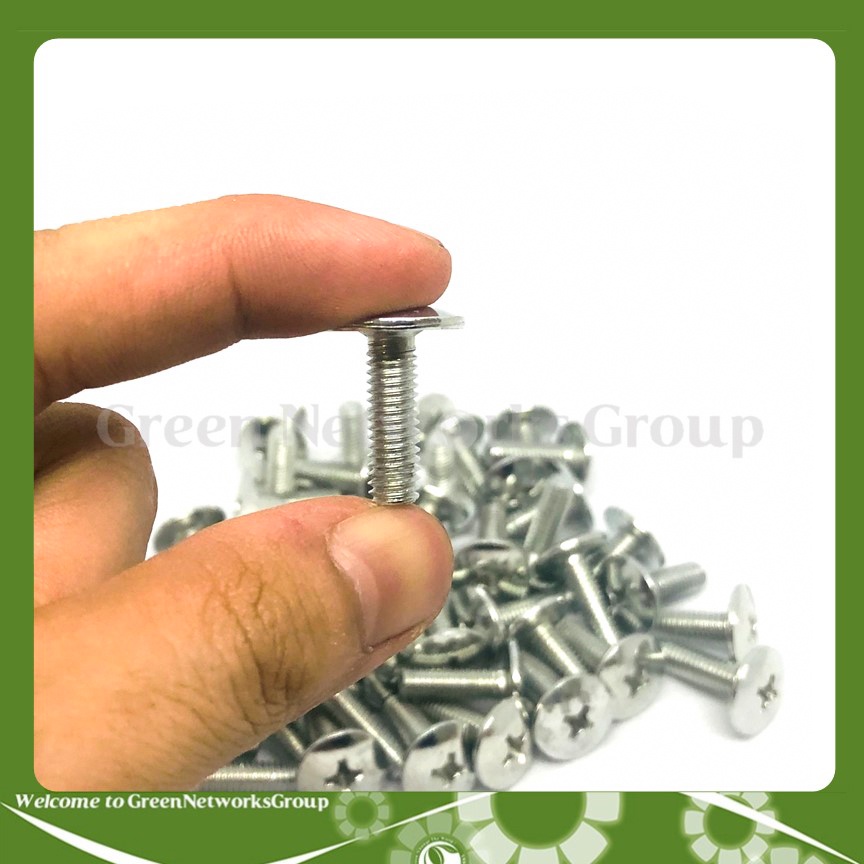 Bộ 50 con ốc dàn áo wave 6ly2 sắt Greennetworks