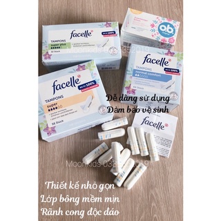 Tampons- Băng vệ sinh dạng ống Facelle Đức