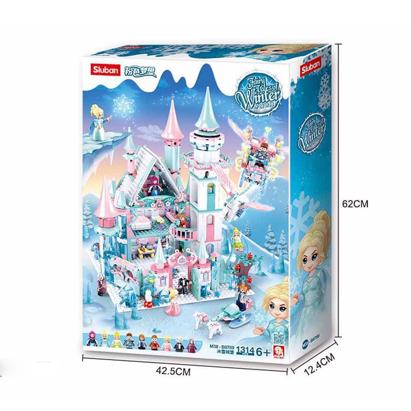 Đồ Chơi Lắp Ráp Kiểu Lego Friendss Công Chúa Và Lâu Đài Băng Giá Castle Frozen Villa Model M38-0789 Với 1314 Chi Tiết