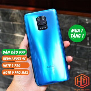 Dán dẻo PPF note 9 pro note 9s note 9 pro max trong suốt hoặc nhám chống bám vân tay bảo vệ điện thoại mua 1 tặng 1