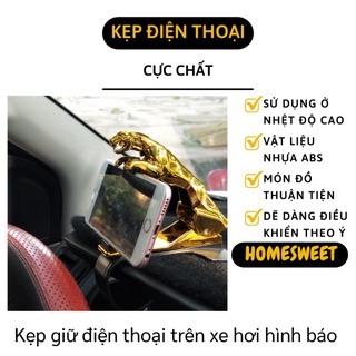 Giá Đỡ Điện Thoại Ô Tô - Kẹp Giữ Điện Thoại - Taplo Hình Báo Trang Trí Xe Hơi 9381